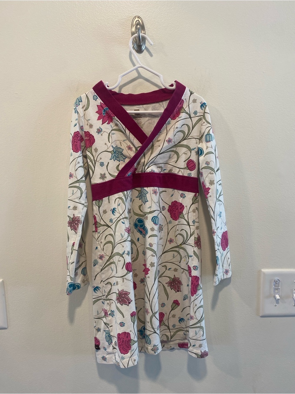 Tea collection floral faux wrap dress girls size 6
